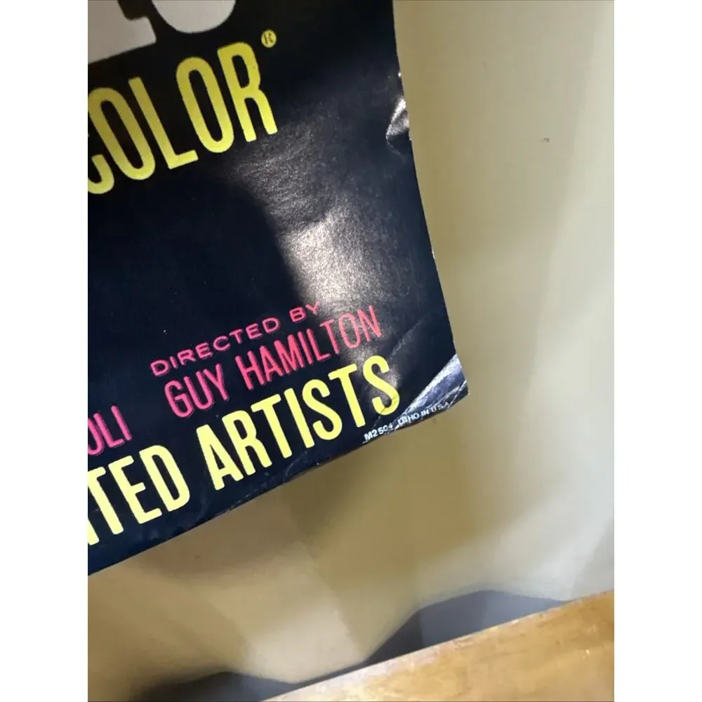 1962 James Bond Goldfinger Movie Poster 36x24